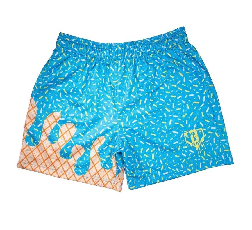 Baseball Lifestyle 101 Big Boys' Blueberry Lemonade Ice Cream Shorts